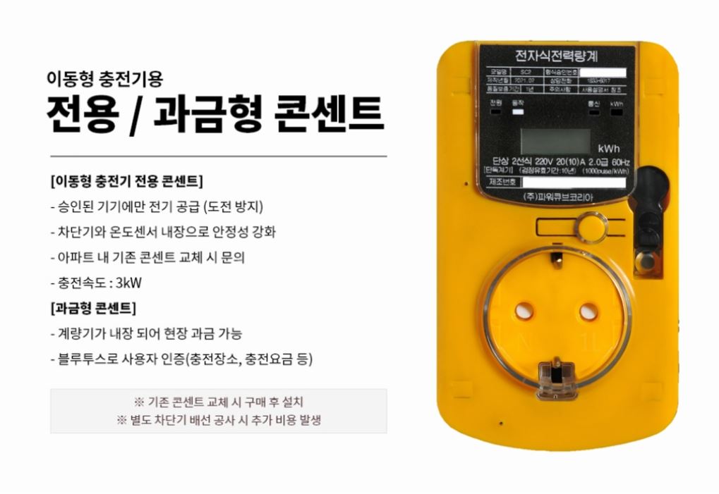 파워큐브 과금형콘센트 사용하기